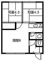 コーポ第2YM 1 ｜ 北海道旭川市八条通10丁目（賃貸アパート2LDK・1階・34.05㎡） その2