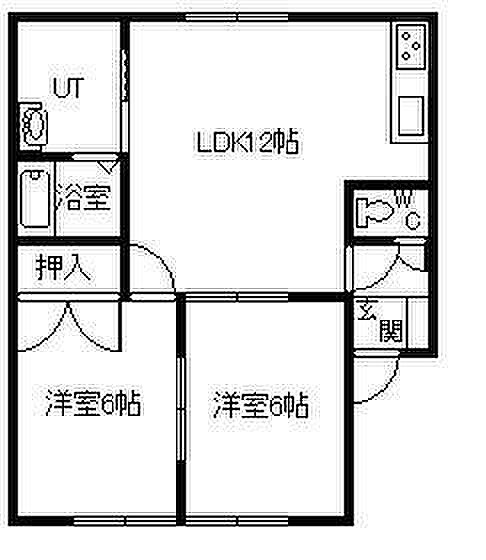 ディープヴィレッヂA 1C｜北海道旭川市忠和八条6丁目(賃貸アパート2LDK・1階・50.93㎡)の写真 その2