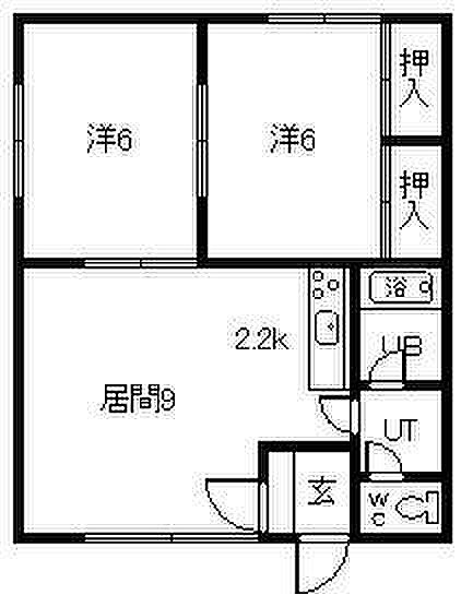 パレル2 101｜北海道旭川市東八条6丁目(賃貸アパート2LDK・1階・49.27㎡)の写真 その2