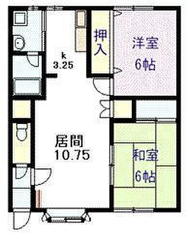 エポック709C棟 C-202｜北海道旭川市東七条9丁目(賃貸アパート2LDK・1階・55.08㎡)の写真 その2