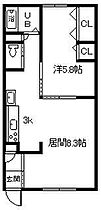 安立マンション 202 ｜ 北海道深川市西町（賃貸アパート1LDK・2階・40.50㎡） その2