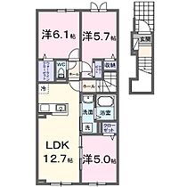 モンターニャI 202 ｜ 北海道滝川市扇町1丁目（賃貸アパート2LDK・2階・67.50㎡） その2