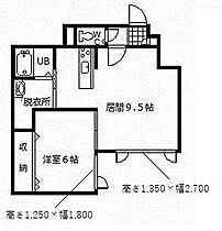 シャルマン 203 ｜ 北海道旭川市神楽五条5丁目（賃貸アパート1LDK・2階・38.16㎡） その2