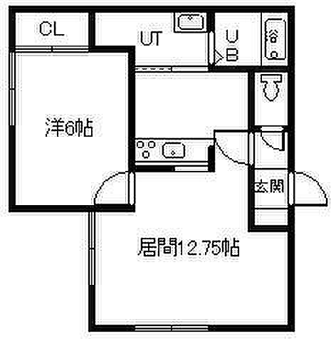 RelacheII 102｜北海道旭川市三条通1丁目(賃貸アパート1LDK・1階・40.29㎡)の写真 その2