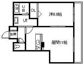 CREST PALACE 406 ｜ 北海道旭川市九条通19丁目（賃貸マンション1LDK・4階・42.66㎡） その2