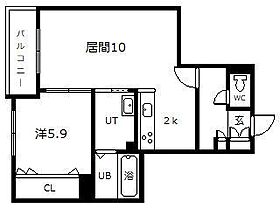 ツインクル1-10 202 ｜ 北海道旭川市一条通10丁目（賃貸マンション1LDK・2階・45.00㎡） その2