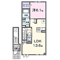 ブリッサ砂川Y 203 ｜ 北海道砂川市吉野三条南5丁目（賃貸アパート1LDK・2階・47.88㎡） その2