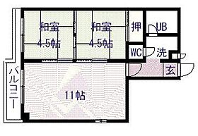 ウインザー8・8 401 ｜ 北海道旭川市八条通8丁目（賃貸マンション2LDK・4階・41.31㎡） その2