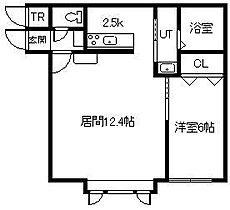 シェノン 101 ｜ 北海道旭川市二条通2丁目（賃貸アパート1LDK・1階・48.67㎡） その2