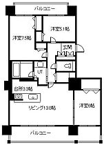 ロジェ・フェルモ北彩都 703 ｜ 北海道旭川市宮前一条2丁目（賃貸マンション3LDK・7階・81.64㎡） その2