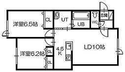 間取図画像 2LDK