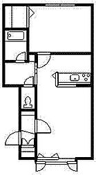 間取図画像 1LDK