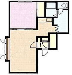 みらい 1LDKの間取図画像