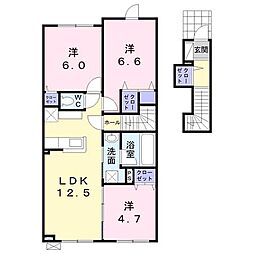 ホワイトシャングリラ 3LDKの間取図画像