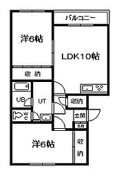グランテラス 2LDKの間取図画像