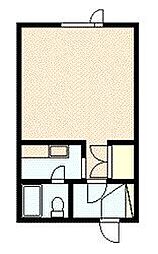 HAZ-01 1Kの間取図画像