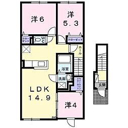 ソフィア 3LDKの間取図画像
