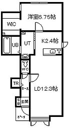 滝川東町1新築MS C 1LDKの間取図画像