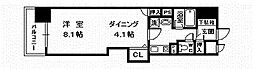 朝日プラザ旭川5条通 1DKの間取図画像