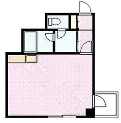 旭川2・3ビル ワンルームの間取図画像