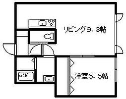 NLC3 1LDKの間取図画像