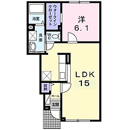 蔵1 1LDKの間取図画像