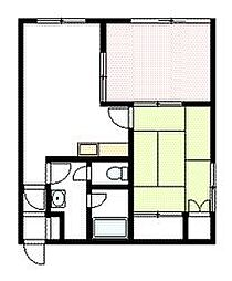 M-18 2DKの間取図画像