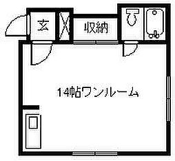 東光8.1ビル ワンルームの間取図画像