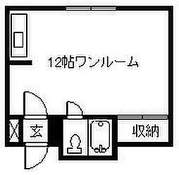東光8.1ビル ワンルームの間取図画像