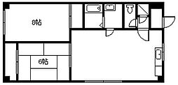 東光8.1ビル 2LDKの間取図画像