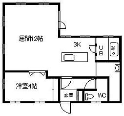 花々館 1LDKの間取図画像