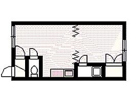 ロイヤルマンション 1LDKの間取図画像