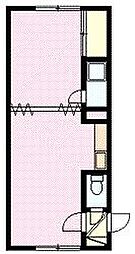 コシ第2コーポラス 1LDKの間取図画像