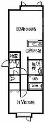スカイライフ 1LDKの間取図画像