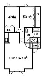 SuNNyWELL 2LDKの間取図画像