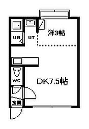 エスパニア1 1DKの間取図画像