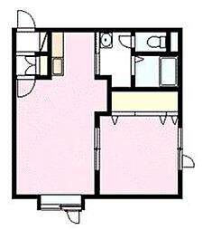 ワーハウス2003 1LDKの間取図画像