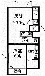 ソレイユ・1 1LDKの間取図画像
