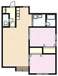 ユウハイツ 2LDKの間取図画像