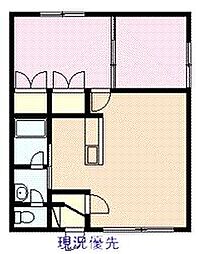 アースコーポ 2LDKの間取図画像