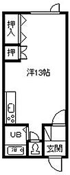 エム・ハイツ ワンルームの間取図画像