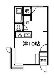 オリス美瑛 ワンルームの間取図画像
