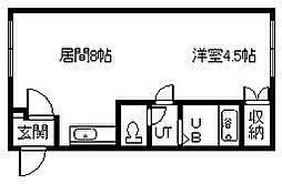 セラーノ1 1DKの間取図画像