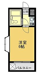 メゾン高砂 1Kの間取図画像
