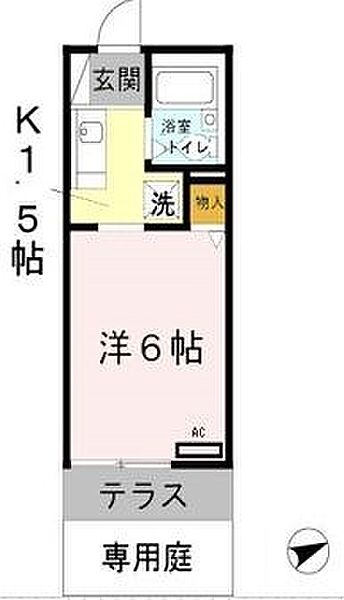 メゾンドアヴニール名谷 ｜兵庫県神戸市須磨区南落合１丁目(賃貸アパート1K・1階・17.50㎡)の写真 その2