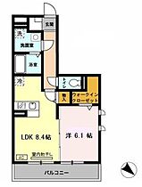 オブ・ヴィラージュ  ｜ 兵庫県神戸市北区鈴蘭台北町３丁目（賃貸アパート1LDK・3階・40.24㎡） その2