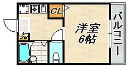 メゾネット五位ノ池 1Kの間取図画像