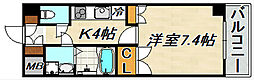 辻野ビル 1Kの間取図画像