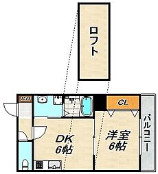 蓮宮リッチライフ 1SDKの間取図画像