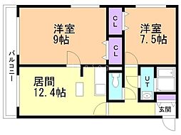 間取図画像 2LDK